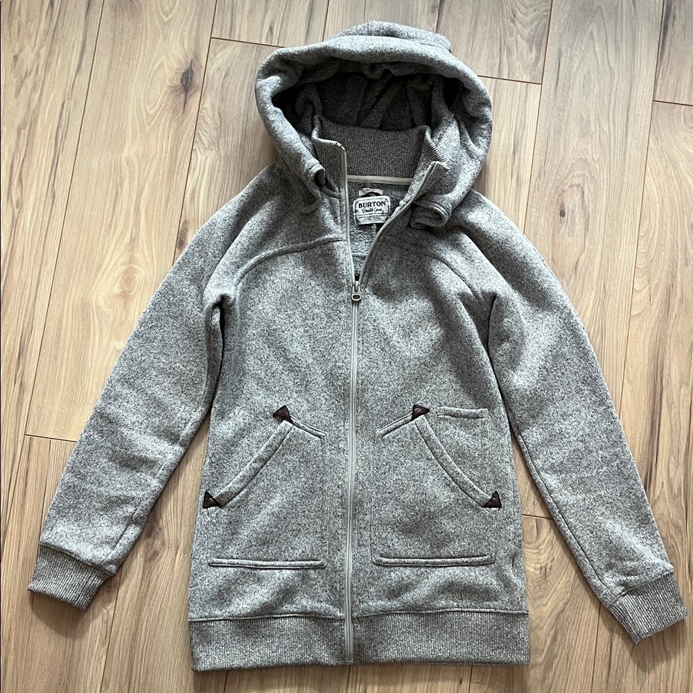 Burton Heather Gray/brown Women's Hoodie